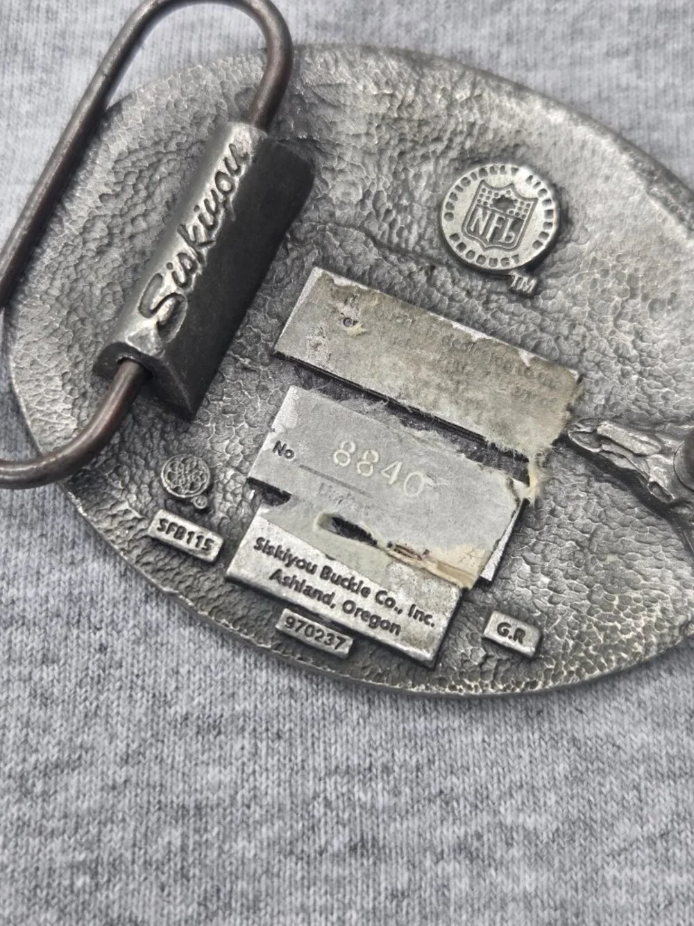 Rare 1997 Siskiyou Green Bay Packers Limited Edition Pewter Belt Buckle NFL USA
